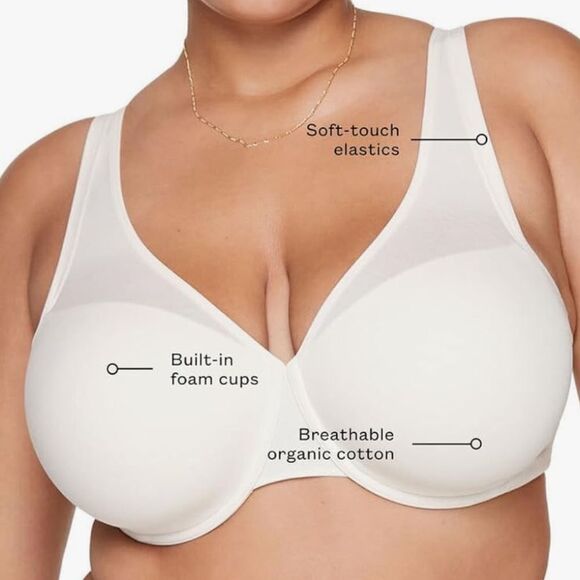 Thirdlove | 24/7 Classic Uplift Plunge Bra in Taupe | 40D - Picture 1 of 8